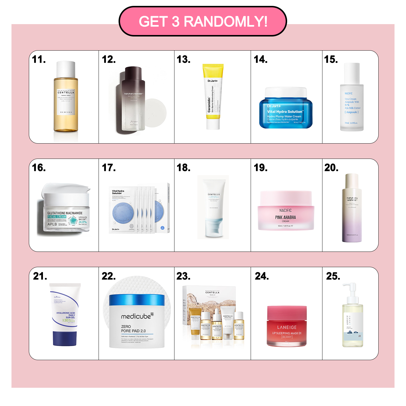 [ LUCKY DRAW ] SKINCARE $25.99