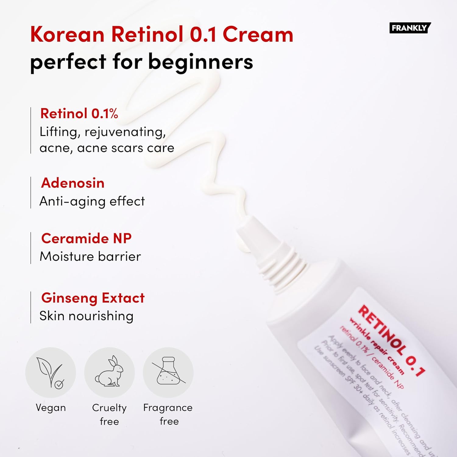 [ FRANKLY ] Retinol 0.1% Cream 30ml / 1.01 fl oz