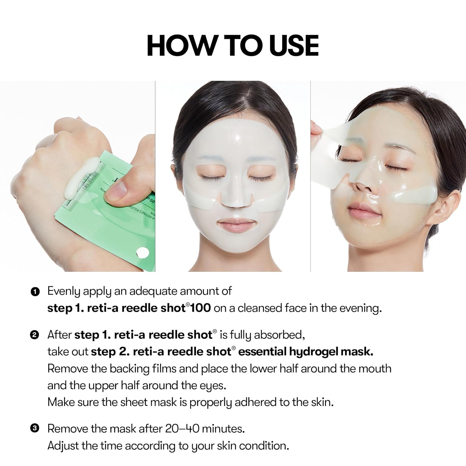 [ VT COSMETICS ] Reti-A Reedle Shot 100 2-Step Hydrogel Mask