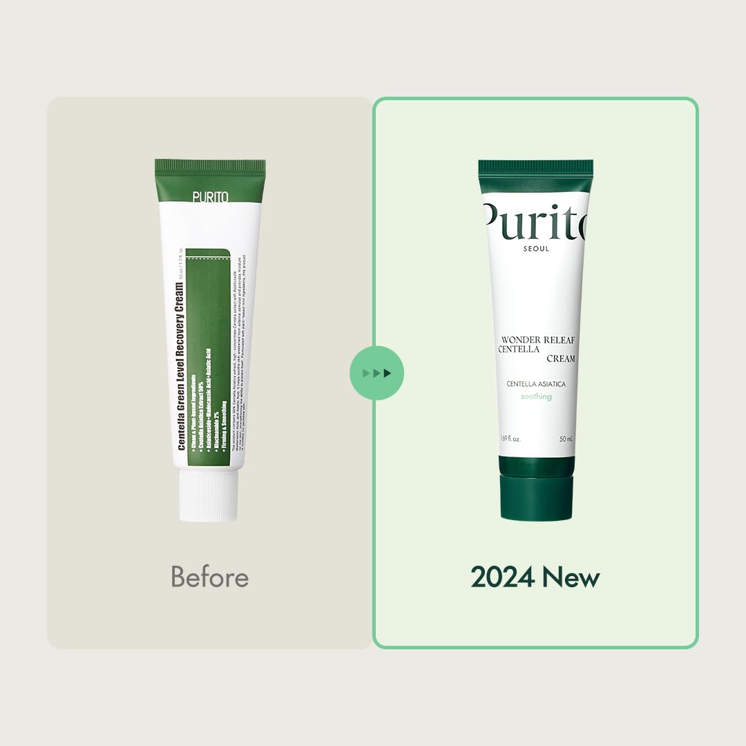 [ PURITO ] SEOUL Wonder Releaf Centella Cream 50ml, 1.69fl.oz