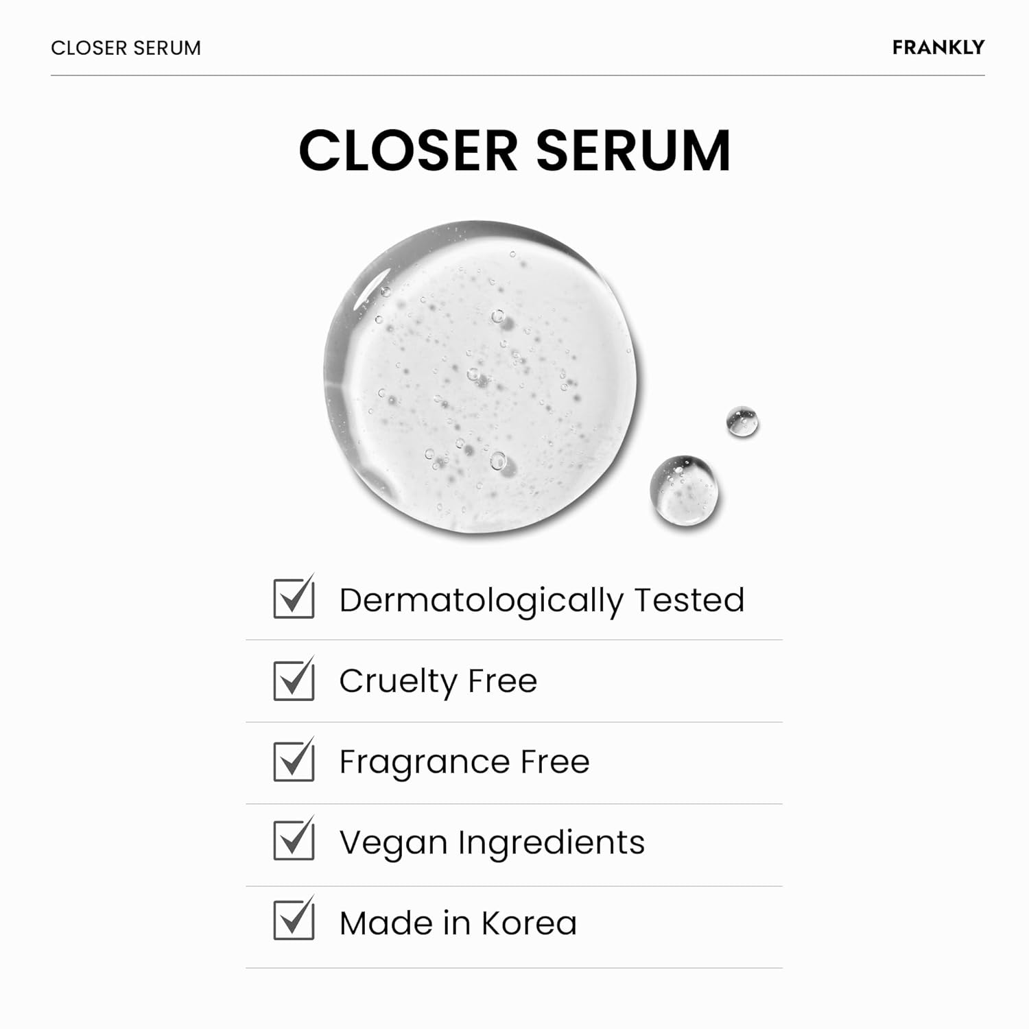 [ FRANKLY ] Closer Pore Reducing Serum 30ml / 1 fl.oz