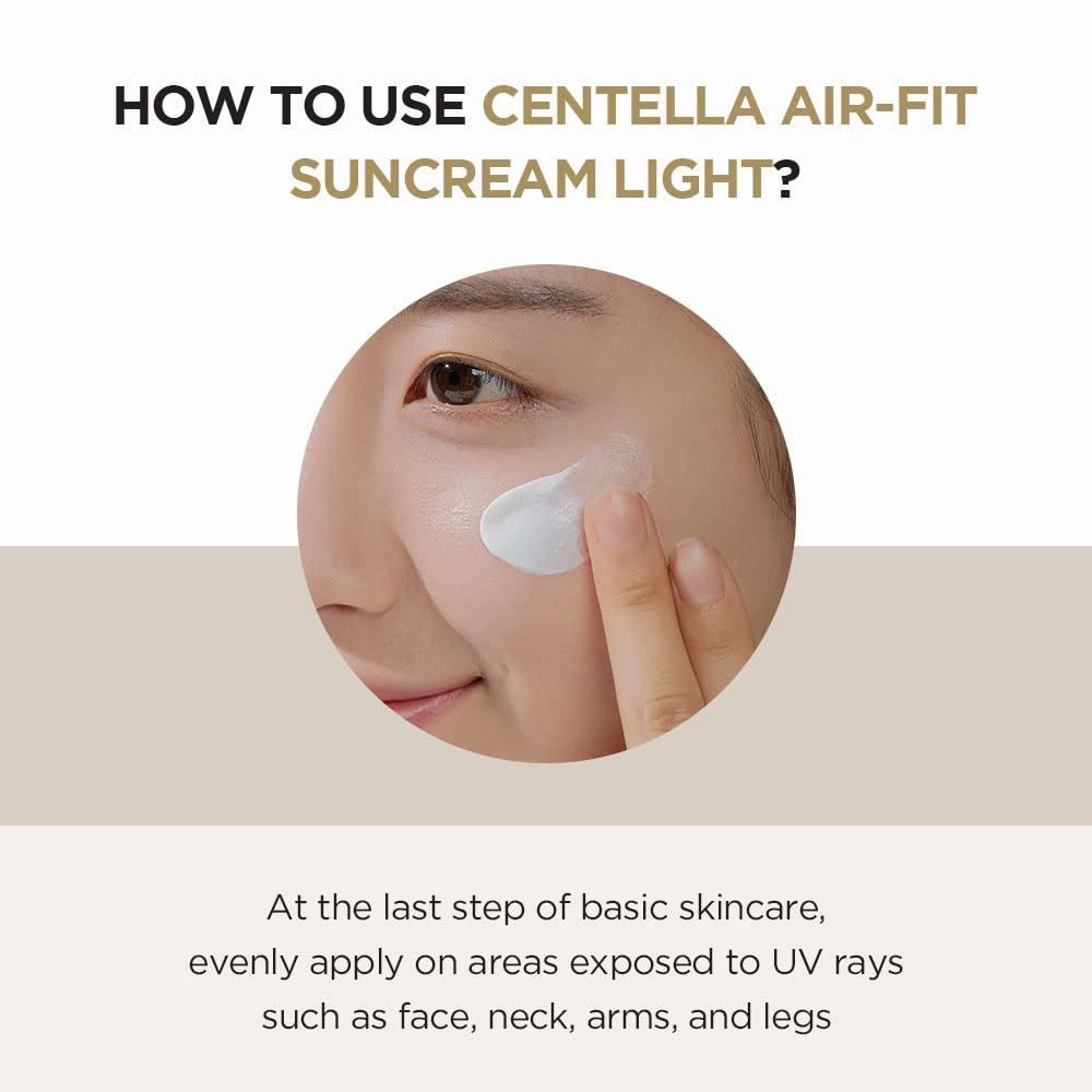 [ Skin1004 ] Madagascar Centella Air-Fit Suncream Light SPF30 PA++++ 50ml /  1.69 fl.oz