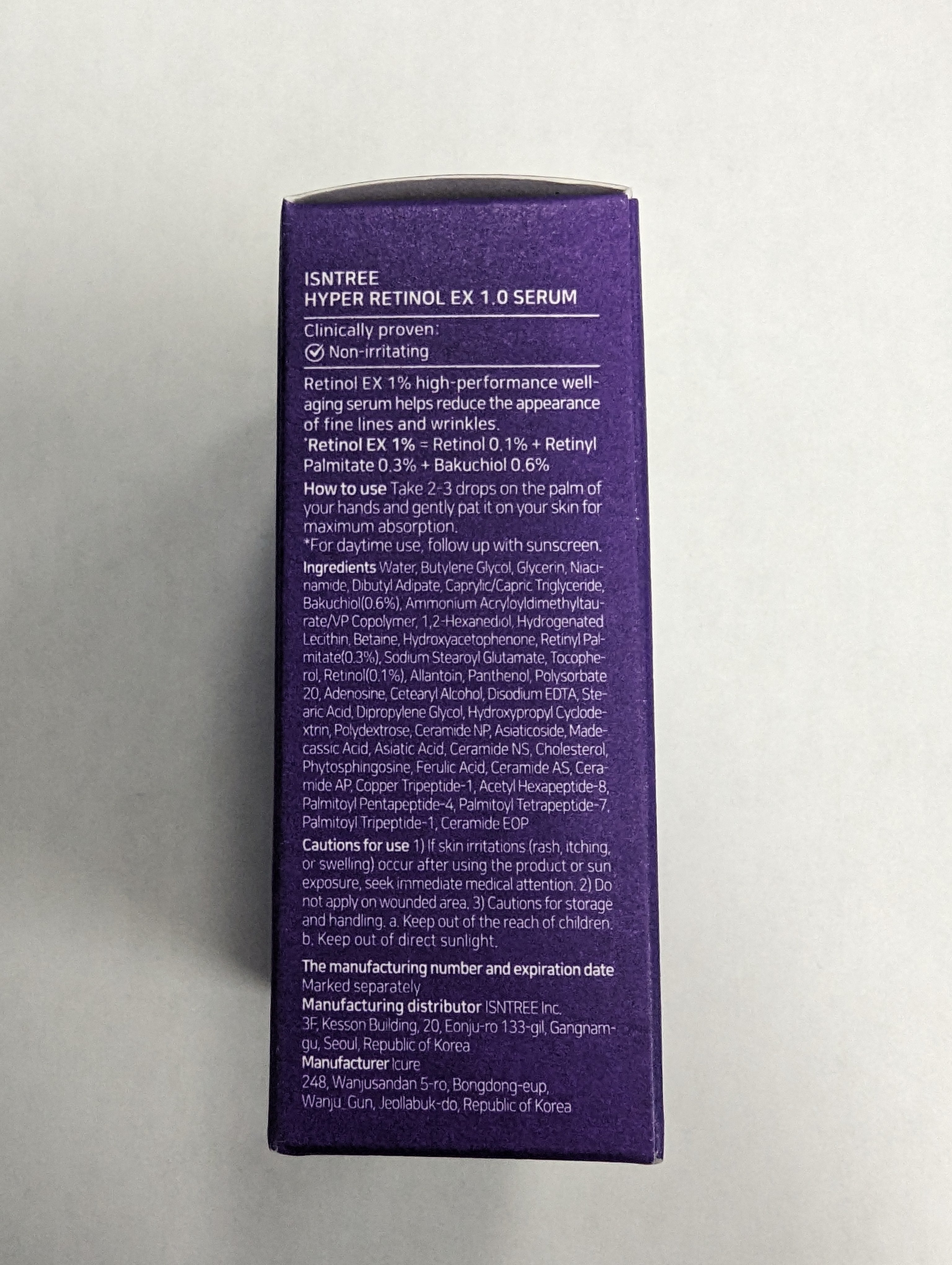 [ ISNTREE ] Hyper Retinol EX 1.0 Serum, 20ml 0.67 fl.oz.