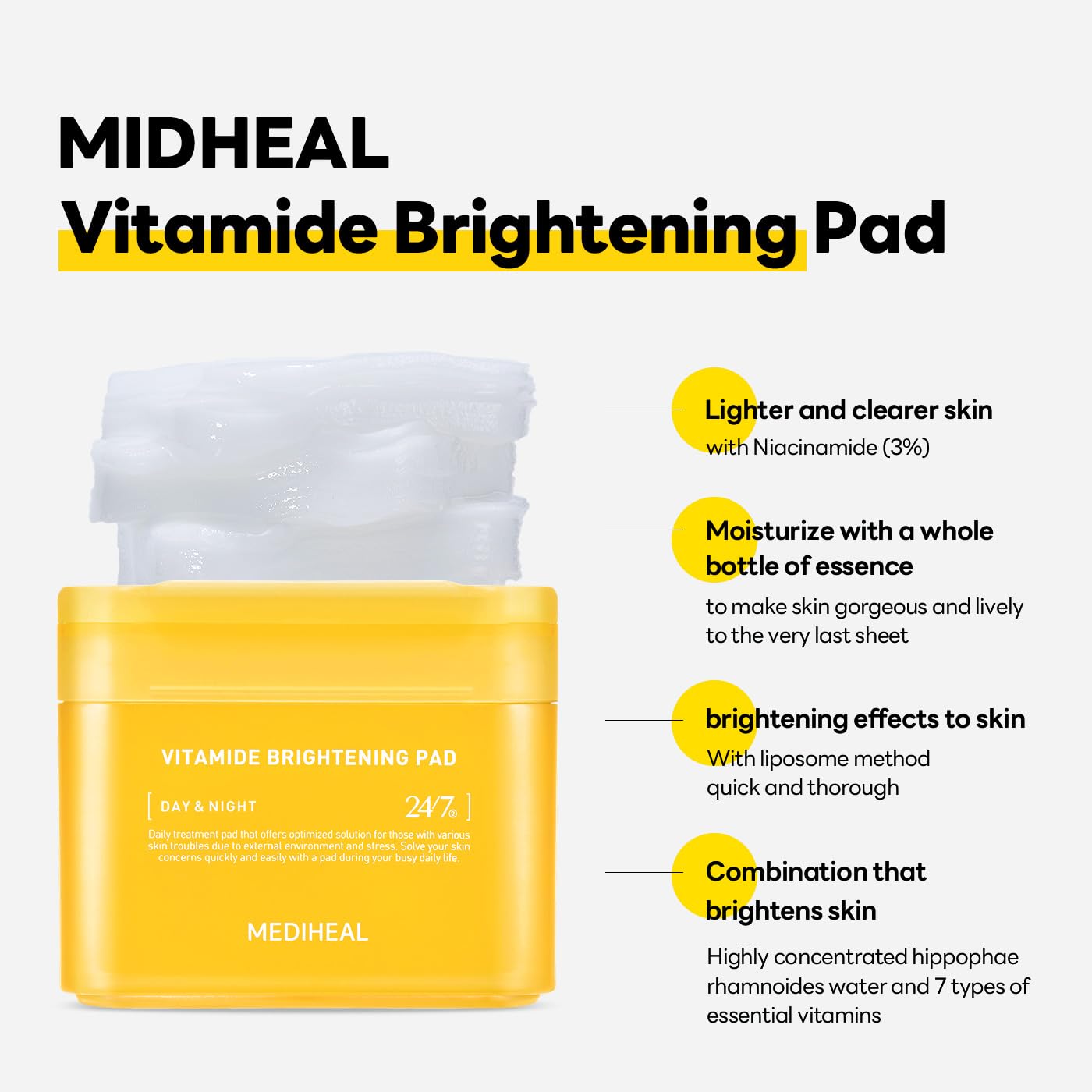 Mediheal Vitamide Duo (Vitamide Pad + Derma Modeling Pack Vitamin Brightening)