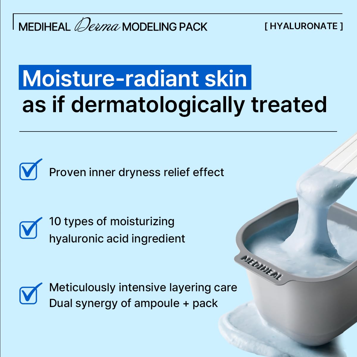 Mediheal Watermide Duo (Watermide Toner Pad + Derma Modeling Pack Hyaluronate Moisture )