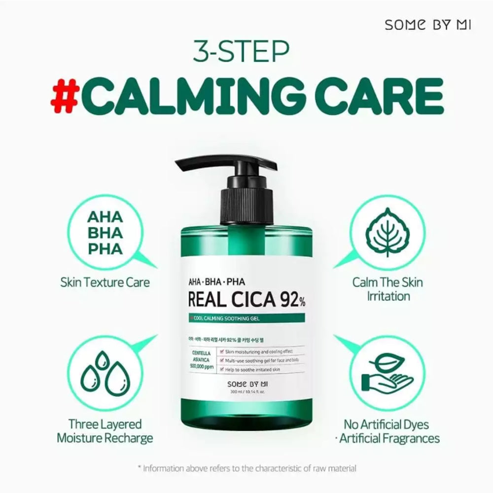 SOME BY MI ] AHA BHA PHA Real Cica 92% Cool Calming Soothing Gel