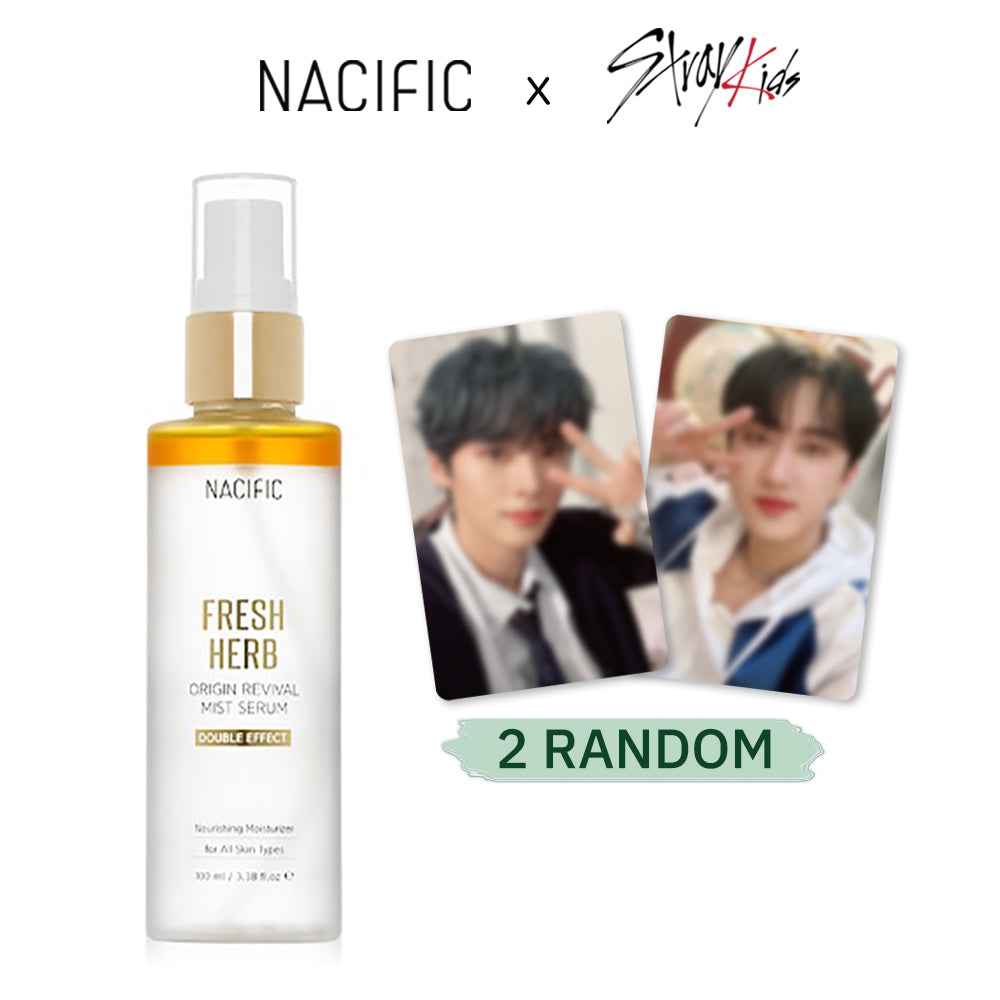 [ NACIFIC ] x Stray Kids Fresh Herb Origin Mist Serum 100ml + Stayz in Diary Photo Cards 2 PCS Random